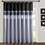 Home Boutique Night Sky Window Curtain Panel Black/Gray Single 100x84