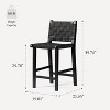 Maven Lane Noah Counter Stool with Faux Leather 26" - 2 of 4
