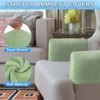 Unique Bargains Chenille Non Slip Scratch Resistant Soft Armchair Slipcovers with Twist Pins - 4 of 4