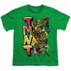 Teenage Mutant Ninja Turtles: Mutant Mayhem NYC Graffiti Kids T Shirt For Youth, Kelly Green - 2 of 4