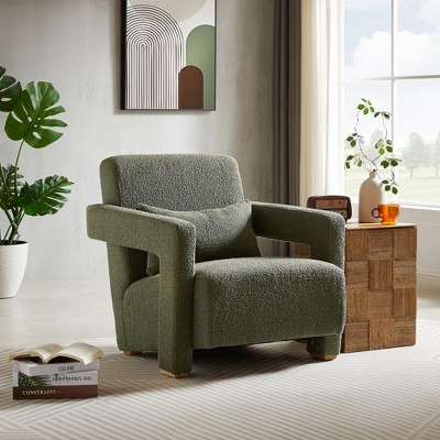 Vynxaria Mirod Sleek Right-Angle Armrests, Ergonomic Lumbar Support, Square Wooden Block Legs