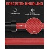 7 ft Barbell Bar, 44 lbs Weight Lifting Bar with 1500 Load Weight Capacity, Fits 2" Plates Red Black - 4 of 4
