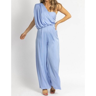 Women's ONE SHOULDER DRAPE JUMPSUIT - DO+BE