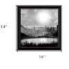 HomeRoots Big Moon Lake Black Framed Print Wall Art - 3 of 4