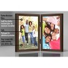 Americanflat 8x10 Hinged Picture Frame in Walnut with Two Displays in Shatter Resistant Glass for Tabletop - 3 of 4