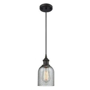 Caledonia - 1 Light Cord Hung Mini Pendant In Industrial Style-10 Inches Tall and 5 Inches Wide - 1 of 1