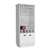 Depot E-Shop Bar Cabinet with Wine Rack 70"H, Upper Glass Cabinet, three Open Storage Shelves and One Cabinet - 2 of 4