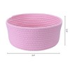 Unique Bargains Handcrafted Odorless Cotton Rope Chic Appearance Storage Basket 1 Pc - 2 of 4