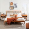 NicBex Queen Platform Bed Frame with Spindle Headboard,Mid-Century Wood Platform Bed Frame,No Box Spring Needed,Easy Assembly,Caramel/Walnut/Black - 2 of 4
