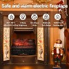 20 Inch Electric Fireplace Log Heater – Mechanical Control, 1500W with Realistic Flame Effects and Overheat Protection - 2 of 4