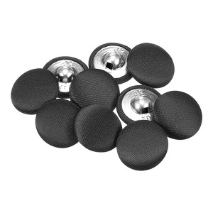 Unique Bargains Blouses Sweater Round Aluminum Cotton Fabric Cloth Covered Buttons 10 Pcs - 1 of 4