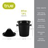 True Wine Tasting Dump Bucket Spittoon (64oz) for Wine, Whiskey, Cocktails, Tobacco, Alcohol Spit Cup | 2-Piece Design with Removable Lid - 3 of 4