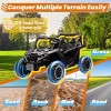 JOYRACER 24 Volt 4X4 Ride on Toys with 2 Seat, 600W Power UTV Car 4 Wheeler for Big Kids with Remote Control, Storage, 3 Speeds, Bluetooth Music - 3 of 4