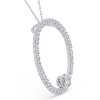 Pompeii3 1 1/2ct Circle Of Life Diamond Pendant 14K White Gold - 2 of 4