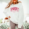 S.W.Smiley Sweet Heart Distressed - Women's Lightweight Garment Dyed Sweatshirt - 3 of 4