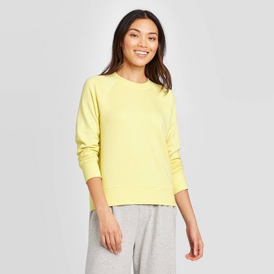 light yellow sweatshirt women's