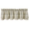 Park Designs Dew Drop Plaid Lined Layered Valance - 2 of 4