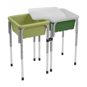 ECR4Kids 2-Station Sand and Water Adjustable Play Table, 1 - 1 of 4
