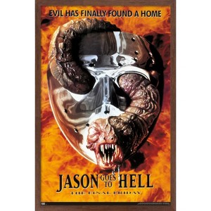 Trends International Friday The 13th: Jason Goes To Hell - One Sheet Framed Wall Poster Prints - 1 of 4