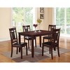 NicBex Dining Table Set for 4 Rectangular Wood Dining Table with 4 Upholstered Chairs for Kitchen - 2 of 4