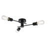 Elegant Lighting Xavier 3 lights flush mount in black - 3 of 4