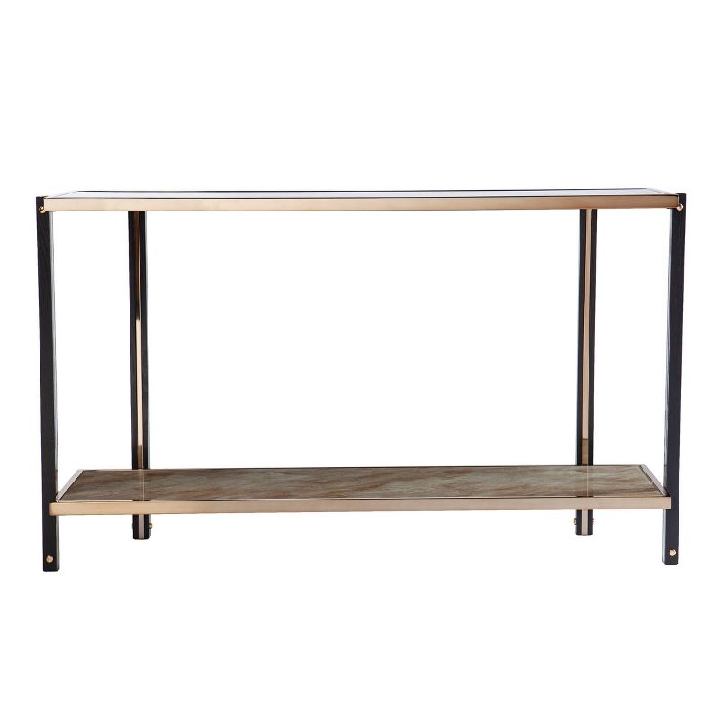 Carswaf Console Table with Mirrored Top Champagne - Aiden Lane, 5 of 11