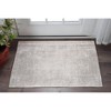 Gray and White Chevron Non Skid Area Rug - 2 of 4