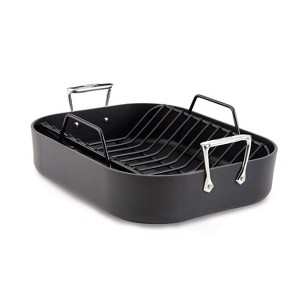 All-Clad Gourmet Accessories, Large Stainless Steel Nonstick Roaster with Rack - 1 of 4