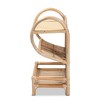 25.8" Liroa Rattan 2 Tier Display Shelf Natural/Brown - bali & pari: Handwoven, Compact Design - 4 of 4