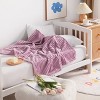 Flannel Fuzzy Toddler Blanket, Fluffy Warm and Lightweight Baby Plush Blanket, 30x40 Inches, Orange - NTBAY - 2 of 4