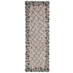 Coolmee Area Rugs Floral Washable Rugs for Bedroom with Non Slip Backing Vintage Low Pile for Bedroom Living Room Farmhouse - 1 of 4