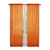 Kate Aurora Basic 2 Pack Sheer Voile Home Window Curtains - 2 of 2