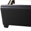 TiramisuBest Contemporary Black King-Sized PU Bed for Relaxation - 3 of 4