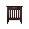 AFI Furnishings Mission Chair Side Table Set of 2 with Charger ES - 3 of 4