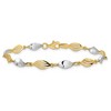 Black Bow Jewelry 14k Two Tone Gold 5mm Twisted Link Bracelet, 7 Inch - 3 of 4