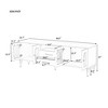 68.9'' Retro TV Stand for TVs up to 75 Inches, Media Console with Fluted Glass Doors and Solid Wood Legs for Living Room - 3 of 4