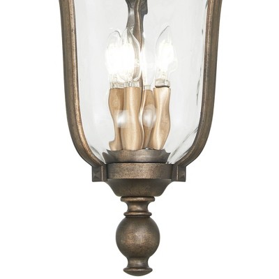 Tauira Bronze & Alder Silver 4-Light Outdoor Chain Hung Lantern