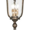 Minka Lavery Industrial Outdoor Hanging Light Fixture Tavira Bronze Damp Rated 25 1/4" Clear Seedy Glass for Post Exterior Porch - 3 of 3