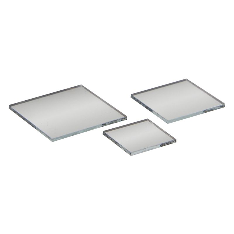 Juvale 150 Pieces Square Mirror Tiles for Centerpieces, Small Glass Mirrors for Crafts, DIY Decorations, 3 Sizes, 5 of 9