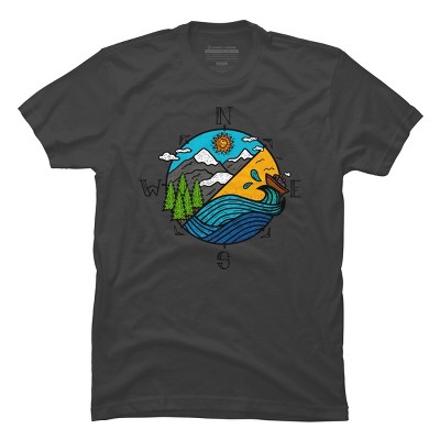 Men's Design By Humans color compass By Hardthur T-Shirt