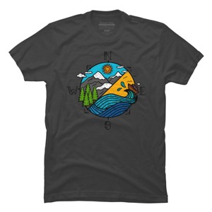 Men's Design By Humans color compass By Hardthur T-Shirt - 1 of 4