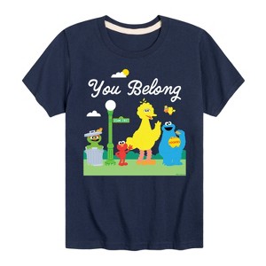 Boys' - Sesame Street - You Belong Short Sleeve Graphic T-Shirt - 1 of 4