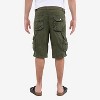 X RAY Men's Belted 12.5" Inseam Knee Length Cargo Shorts (plus size shorts in available) - 2 of 4
