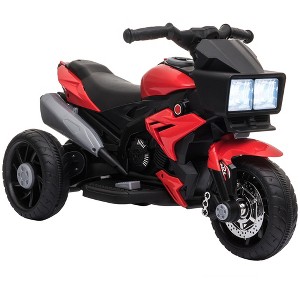 Aosom 6V Kids Motorcycle Dirt Bike Electric Battery-Powered Ride-On Toy Off-road Street Bike w/ Music Horn Headlights Motorbike for Girls Boy Blue - 1 of 4
