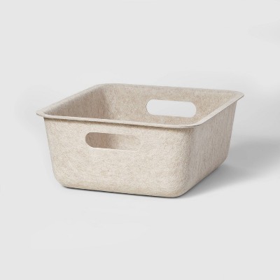 Sliding Storage Bin Felt Heather Oatmeal - Brightroom™