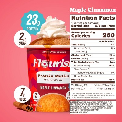 Flourish Protein Muffin Cup Maple Cinnamon