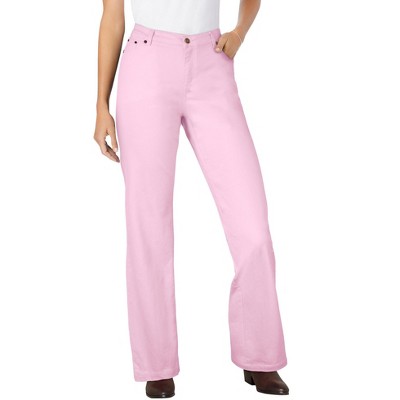 Woman Within Plus Size Tall Wide-Leg Stretch Denim Jean