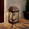 Smart Solar San Vicente Estate 22" Solar Lantern Bronze - 4 of 4