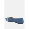 Cressida Denim Horsebit Detail Ballet Flats - 3 of 4