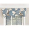 RLF Home Calla Suspender 3" Rod Pocket Ribbon Ties Window Valance, 50" x 16" - 2 of 4